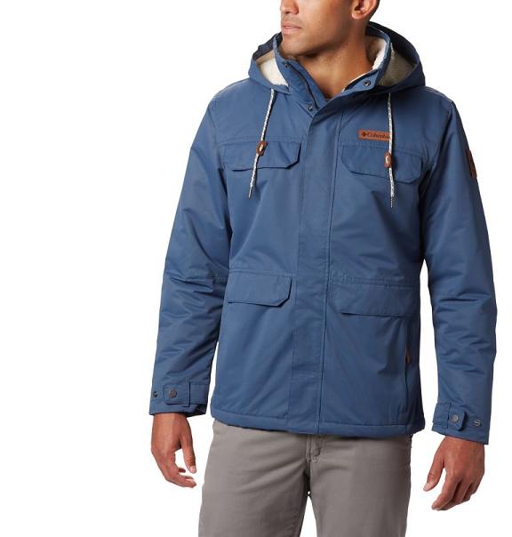 Columbia South Canyon Insulated Jacket Blue For Men's NZ26530 New Zealand